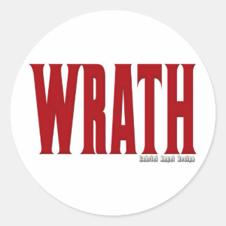 Adesivo Redondo Logotipo Wrath
