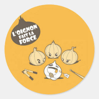 Adesivo Redondo L'oignon fait la force