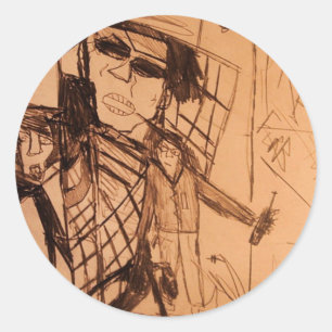 ADESIVO REDONDO LOJA DE LIQUOR DE CANTO