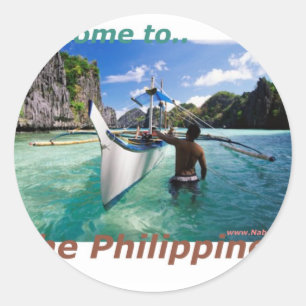 Adesivo Redondo Loja Filipinas de Souvenir e Novelty