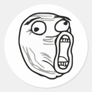 Adesivo Redondo lol-cara grande