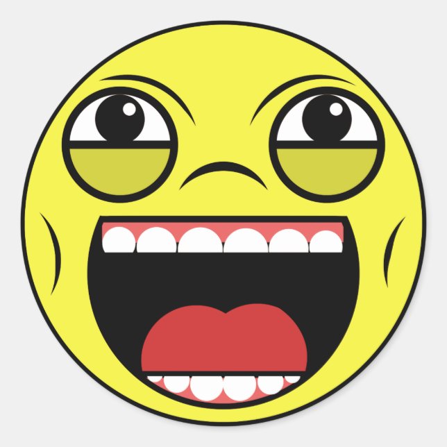 Adesivo Redondo LOL Face (Frente)