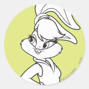 Adesivo Redondo Lola Bunny Casual