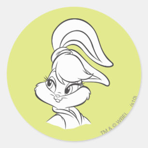 Adesivo Redondo Lola Bunny Expressiva