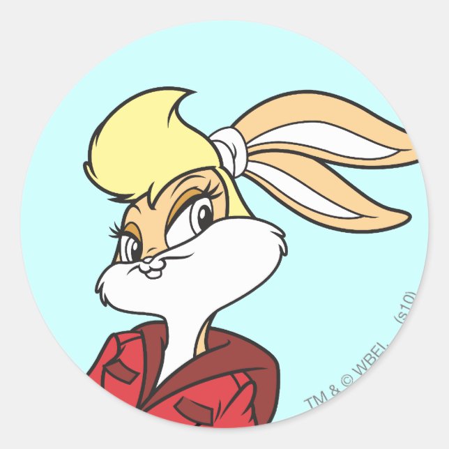 Adesivo Redondo Lola Bunny Super Cute (Frente)