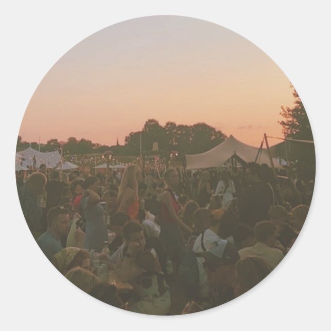 Adesivo Redondo Lollapalooza em Estocolmo - 2022 (Frente)