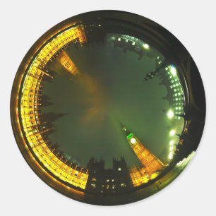 Adesivo Redondo london city big ben parlamento britânico