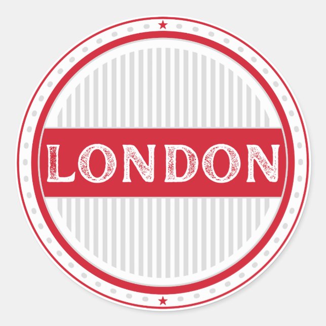 Adesivo Redondo London City Pride Emblem – English Identity (Frente)