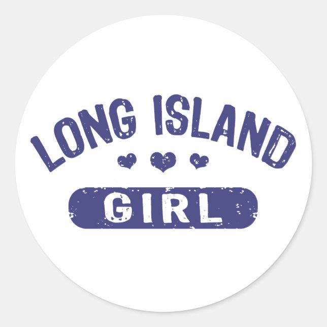 Adesivo Redondo Long Island Girl (Frente)