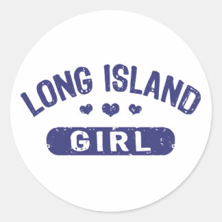 Adesivo Redondo Long Island Girl