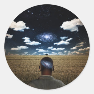 Adesivo Redondo Longe