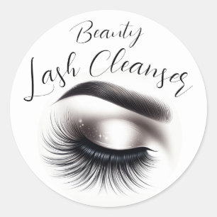 Adesivo Redondo Longo Preto Eyelashes Lash Extensions Beleza