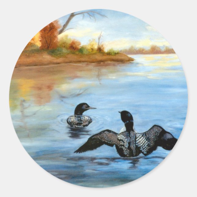 Adesivo Redondo Loon Dance II Sticker (Frente)