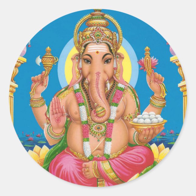 Adesivo Redondo Lord Ganesha (Frente)