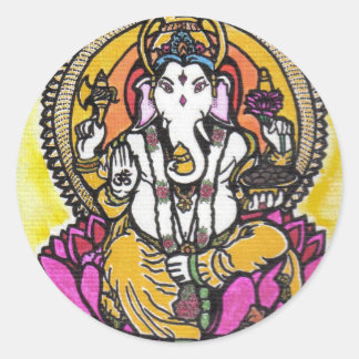 Adesivo Redondo Lord Ganesha