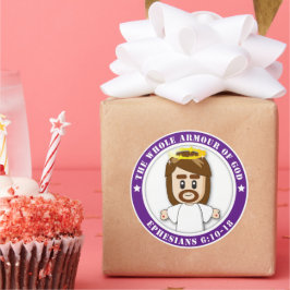 Adesivo Redondo LORD JESUS Round Stickers