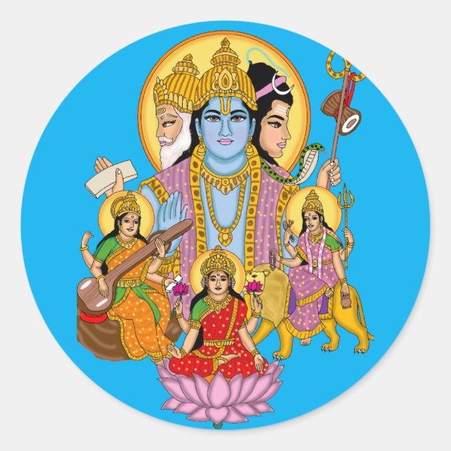 Adesivo Redondo Lord Trinity Sticker (Frente)