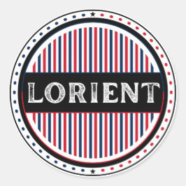 Adesivo Redondo Lorient City Pride Emblem – French Identity