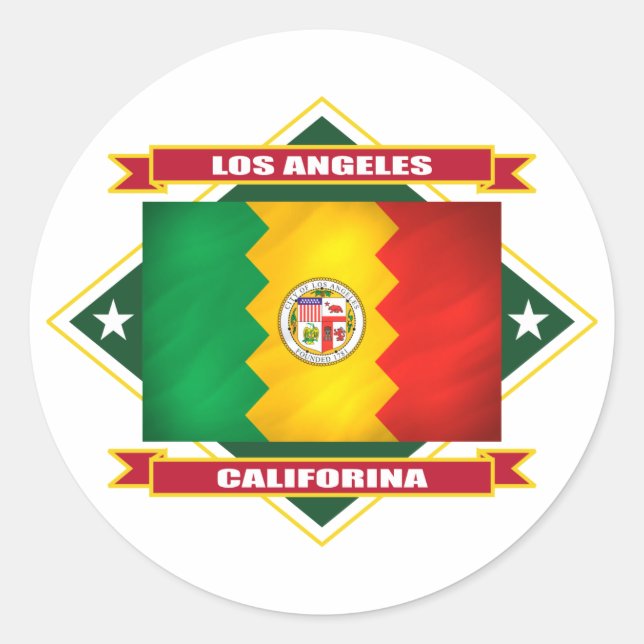 Adesivo Redondo Los Angeles Diamond (Frente)