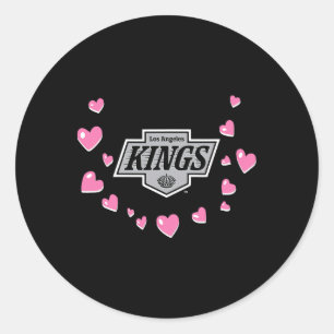 Adesivo Redondo Los Angeles Kings Amor de São Valentim Nhl Licenci