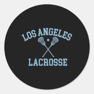 Adesivo Redondo Los Angeles Lacrosse