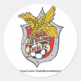 Adesivo Redondo Los Halcones Locos FC Stickers - Round