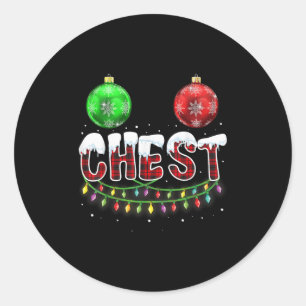 Adesivo Redondo Loucos De Natal T Camisa De Natal Correspondente C