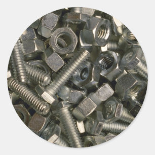 Adesivo Redondo Loucos e parafusos