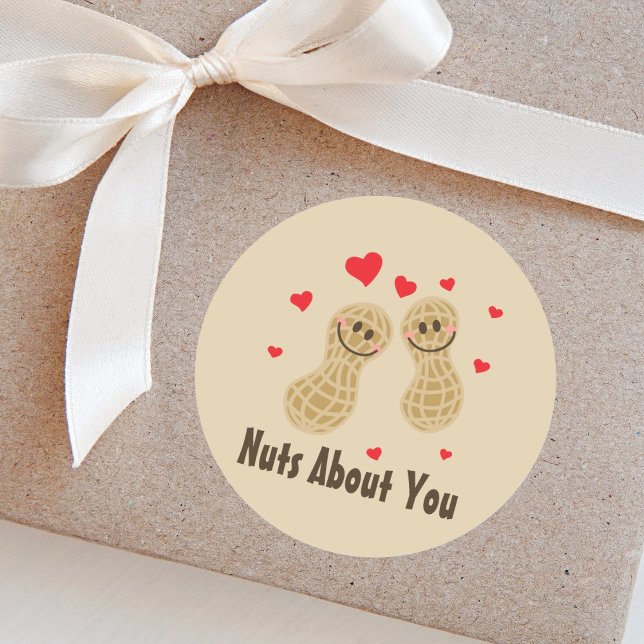 Adesivo Redondo Loucos Sobre Você Fofos Fofos Comidas Caricatura D (Criador carregado)