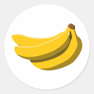 Adesivo Redondo Loucura da banana!