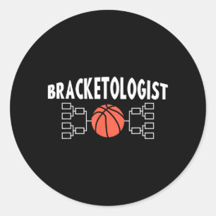 Adesivo Redondo Loucura do Torneio de Basquete de Bracologista