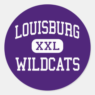 Adesivo Redondo Louisburg - Wildcats - High - Louisburg Kansas