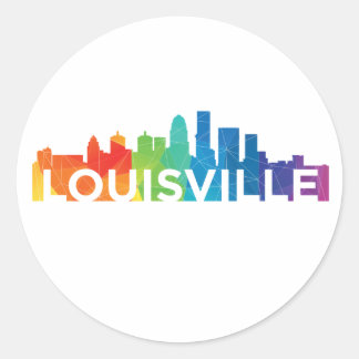 Adesivo Redondo Louisville Pride Stickers