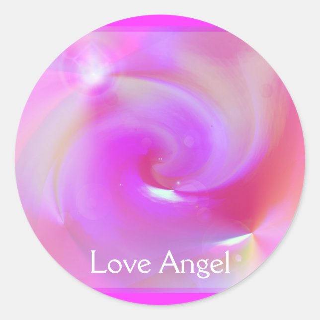 Adesivo Redondo Love Angel (Frente)