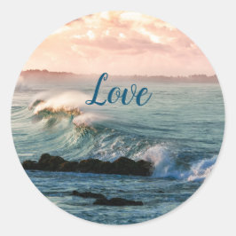 Adesivo Redondo Love Classic Round Sticker