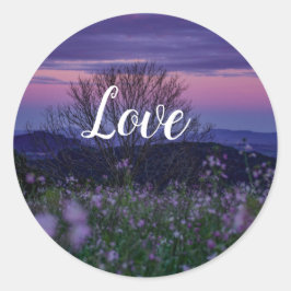 Adesivo Redondo Love Classic Round Sticker