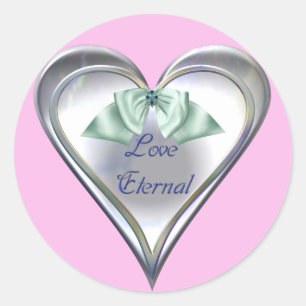 Adesivo Redondo Love Eternal Stickers
