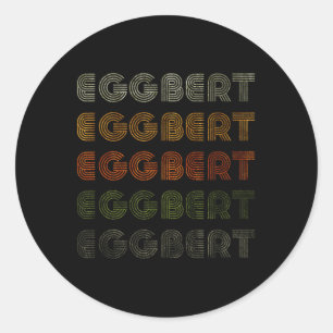 Adesivo Redondo Love Heart Eggbert Tee Grunge Vintage Style Black