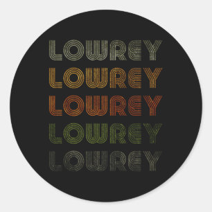Adesivo Redondo Love Heart Lowrey Tee Grunge Estilo Vintage Black