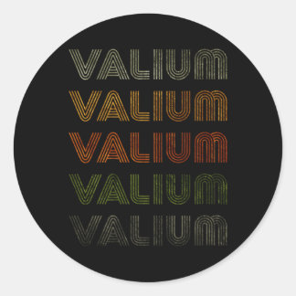 Adesivo Redondo Love Heart Valium Tee Grunge Estilo Vintage Black