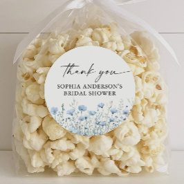 Adesivo Redondo Love in Bloom Bridal Shower Round Favor Stickers