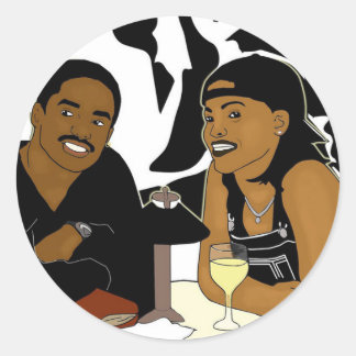 Adesivo Redondo Love Jones Sticker