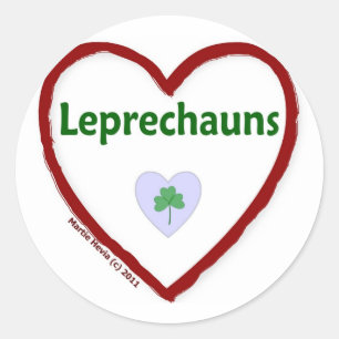 Adesivo Redondo Love Leprechauns