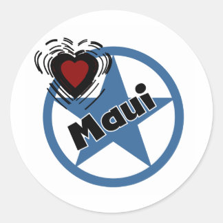 Adesivo Redondo Love Maui