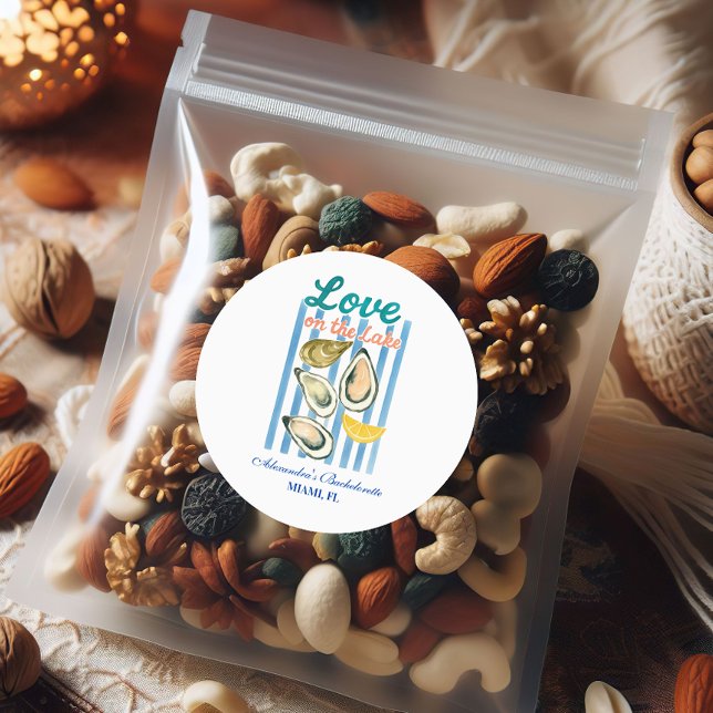 Adesivo Redondo Love on the Lake Bachelorette Getaway (Criador carregado)