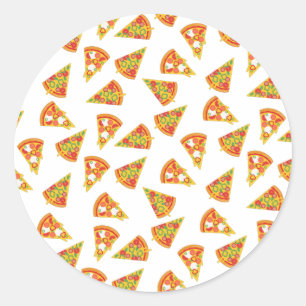 Adesivo Redondo Love Pizza