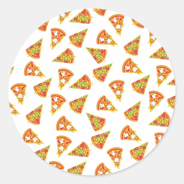 Adesivo Redondo Love Pizza (Frente)