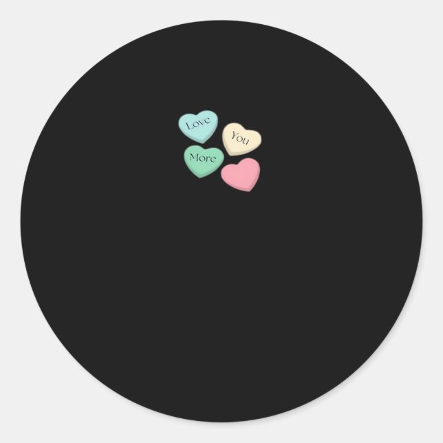 Adesivo Redondo Love You More Signature Design  (Frente)