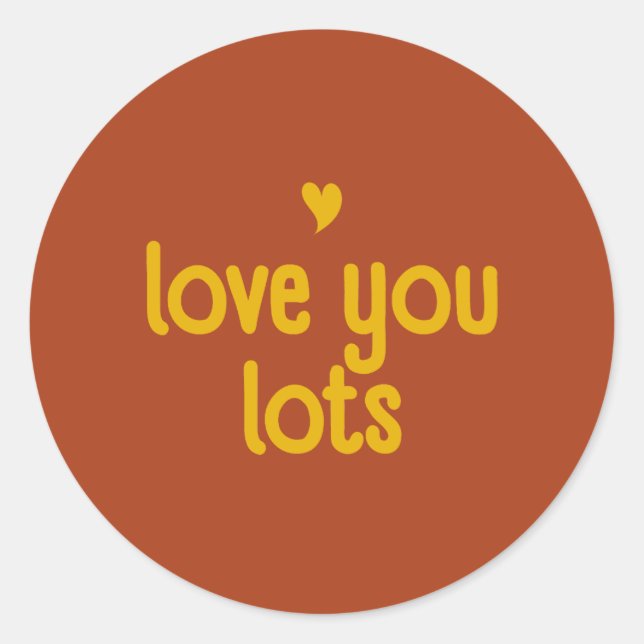 Adesivo Redondo Love You Sticker - Bloom & Stick (Frente)