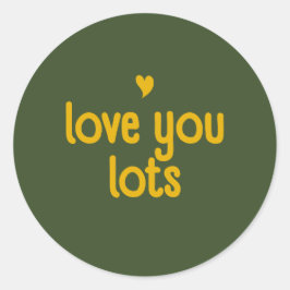 Adesivo Redondo Love You Sticker - Bloom & Stick